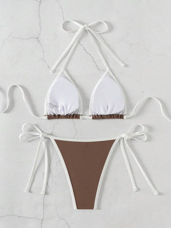 Bikini Sexy 2 Pièces Femme Marron