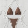Bikini Sexy 2 Pièces Femme Marron