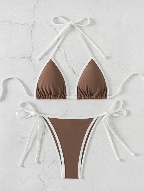 Bikini Sexy 2 Pièces Femme Marron