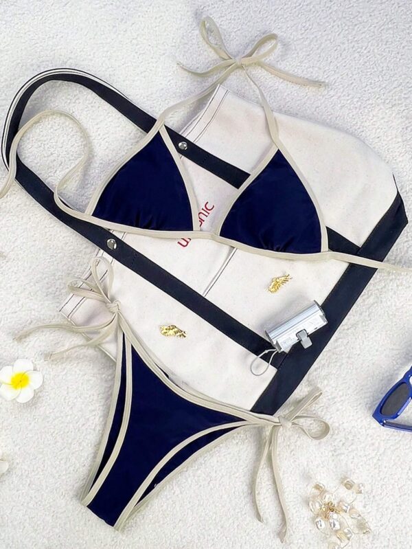 Bikini 2 Pièces Femme Bleu Azur